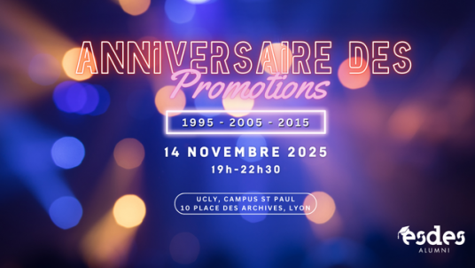Anniversaire des Promotions 1994, 2004 et 2014 !